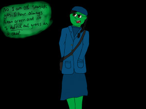 Elphaba Thropp, the green girl. by MyVisionIsDying