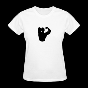 Strong Man Silhouette (1c)++2012 Women's T-Shirts