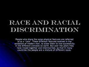 Stop Discrimination