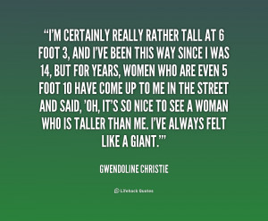 Quotes About Being a Tall Woman