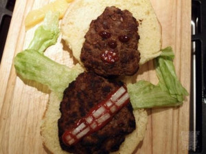 Vh Funny Chewbacca Burger Star Wars