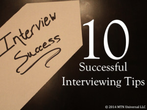 Interviews are daunting for many people. I love talking about any ...