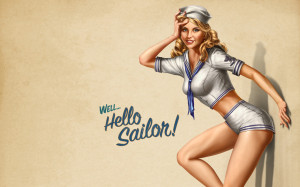 You are viewing a Pinup Girls Wallpaper