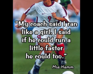Soccer Poster Mia Hamm Soccer Champ ion Photo Quote Wall Art Print 5x7 ...