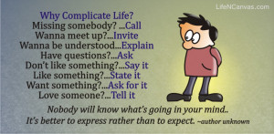 why complicate life? cartoon