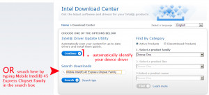 Mobile Intel 45 Express Chipset Driver Update