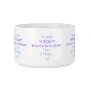 No Obligation Mood Swing Funny Quote Chili Bowl