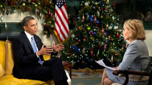 President Barack Obama participates in an interview with ABC's Barbara ...