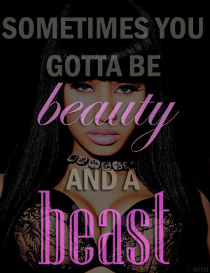 beauty Nicki Minaj quotes spikes beauty and the beast sonalispikes ...