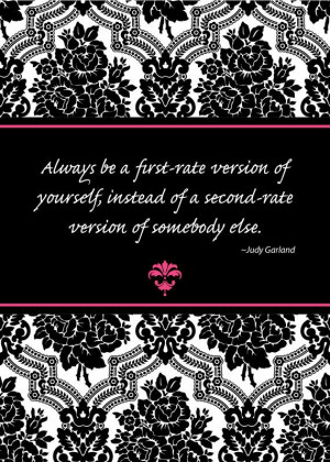 Quotes First Rate Print of quote by judy garland, 