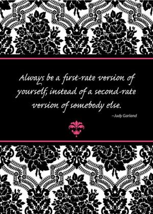 Quotes First Rate Print of quote by judy garland, 