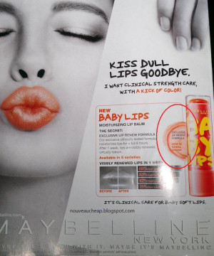 Maybelline Baby Lips (pic of LE display and info about Coral Crush)