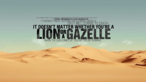 text quotes typography lions phrase gazelle sentence sayings citation ...