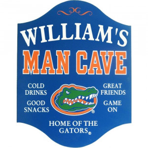 Florida Gators Man Cave Sign - Personalized