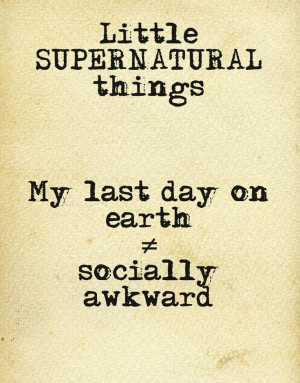 Little SUPERNATURAL Things 
