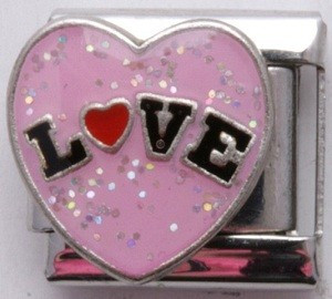 Home » Heart Love Pink Glitter Italian Charm Return to Previous Page