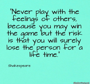 Don't Play With Feelings