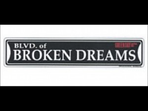 Blvd. of Broken Dreams Tin Street Sign