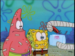Patrick & Spongebob In Bandages, 1 Jellyfish, & Squidward's Arms in ...