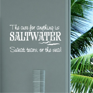 Life is better at the beach The Cure for anything is Saltwater It ...