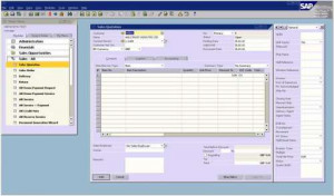 sap quote header the standard quote screen is adapted for blueprint