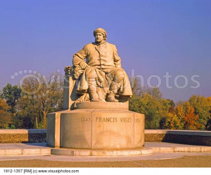 Francis Vigo Statue at the George Rogers Clark National Historic Park ...