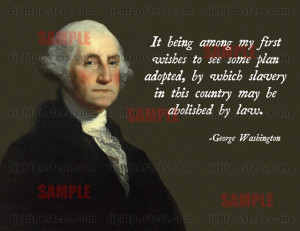 George Washington Slavery Poster