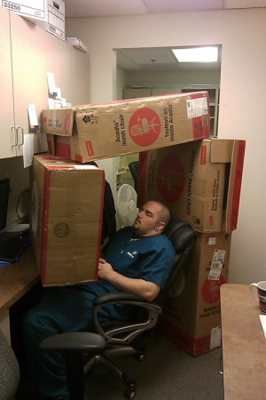 Don't fall asleep at work