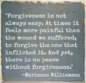 Ahhh, the power of Forgiveness....