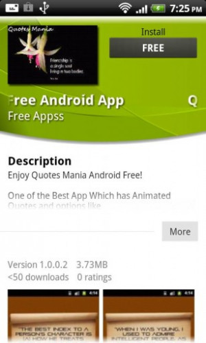 Mania Widget Free for Android is a widget application for Quotes Mania ...