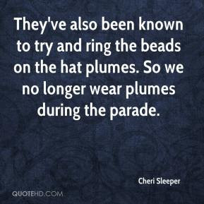 Cheri Sleeper - They've also been known to try and ring the beads on ...
