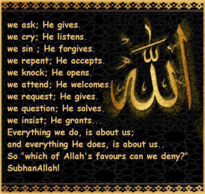 ... is very true for me indeed. Subhanallah. What about you? ask yourself