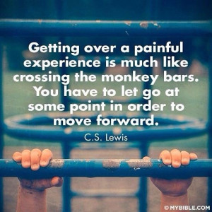 Letting go and moving forward.