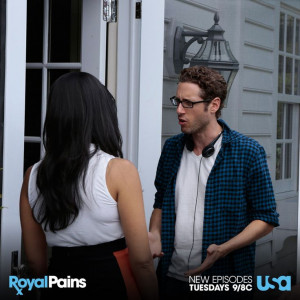 Paulo Costanzo directing an episode of Royal Pains. #BTS #tv