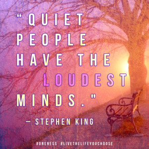 ... king quote the body is a quiet mind quiet the mind and the soul