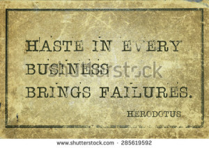 ... Herodotus quote printed on grunge vintage cardboard - stock photo