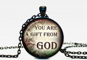 Christian Quotes Pendant Inspirational Necklace Sayings Jewelry Quotes ...