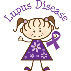 Lupus Disease stick figure