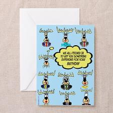 Birthday from All Office Ten Bucks Greeting Card for