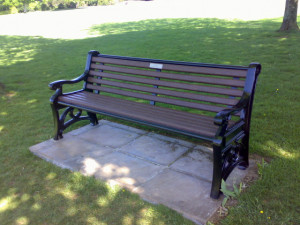 This memorial bench is situated in Coronation Park, Launceston. Thanks ...