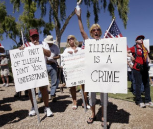 citizens express their discontent with illegal immigrants: