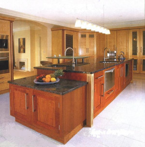 Arts And Crafts Movement Fitted Kitchen Furniture Cherry And Maple
