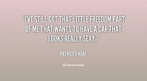 ve still got that little freedom part of me that wants to have a car ...