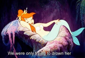 Mermaid from Peter Pan quote via www.Facebook.com/DisneylandForMisfits
