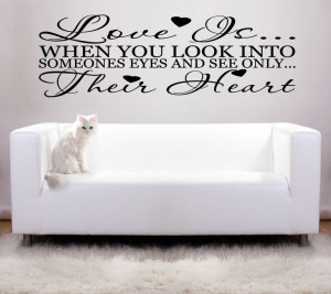 Sayings wall decals | Love Romantic Vinyl Art Wall Stickers Quotes ...