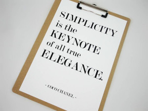 simplicity' coco chanel quote by...