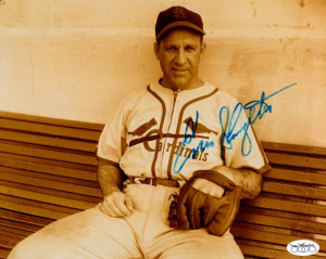 Enos Slaughter Autographed Cardinals 8x10 Photo