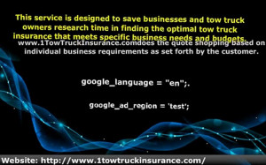 Get Tow Truck Insurance Quotes At Cheapest Price