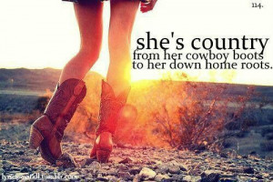 She’s Country From Her Cowboy Boots To Her Down Home Roots.