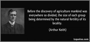 ... being determined by the natural fertility of its locality. - Arthur